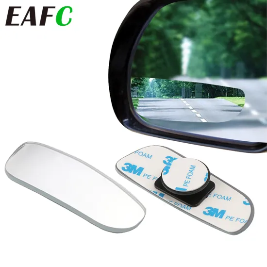 2pcs Car Mirror 360 Degree Wide Angle Convex Blind Spot Mirror Parking Auto Motorcycle Rear View Adjustable Mirror Accessories