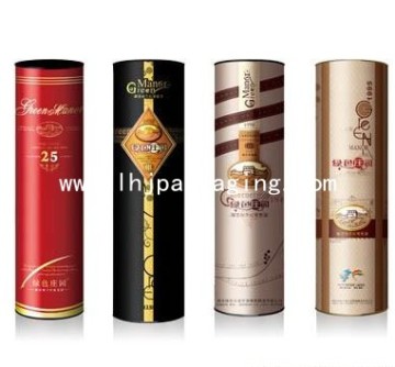 round wine box