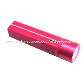 Emergency charger for mobile phones, with 4 modes of flashlight
