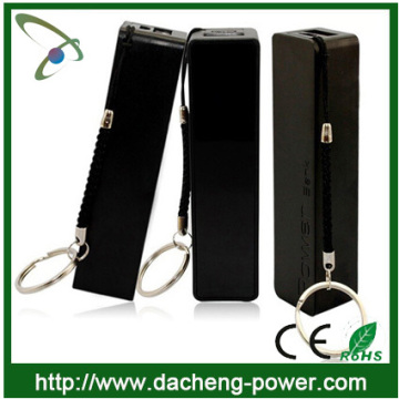 Factory wholesale 2600mah power bank with Keychain