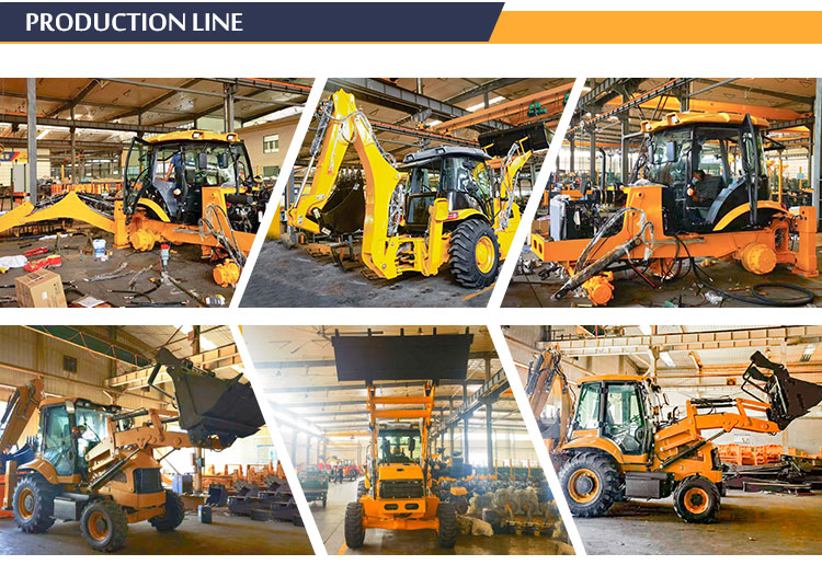 Wheel Articulated Tractor With Loader And Backhoe, High Quality Wheel ...