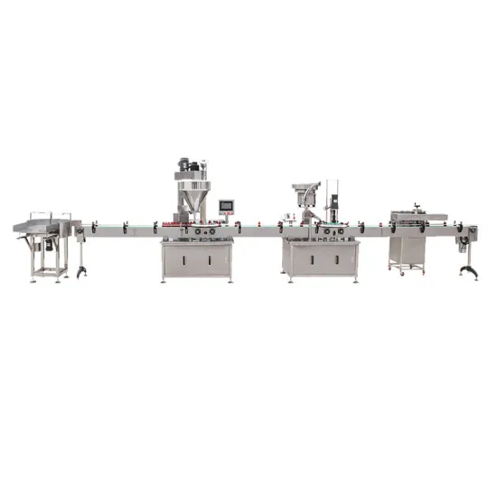 Automated Stand Pouch Gusset Bag Auger Powder Filling and Sealing Machine Production Line