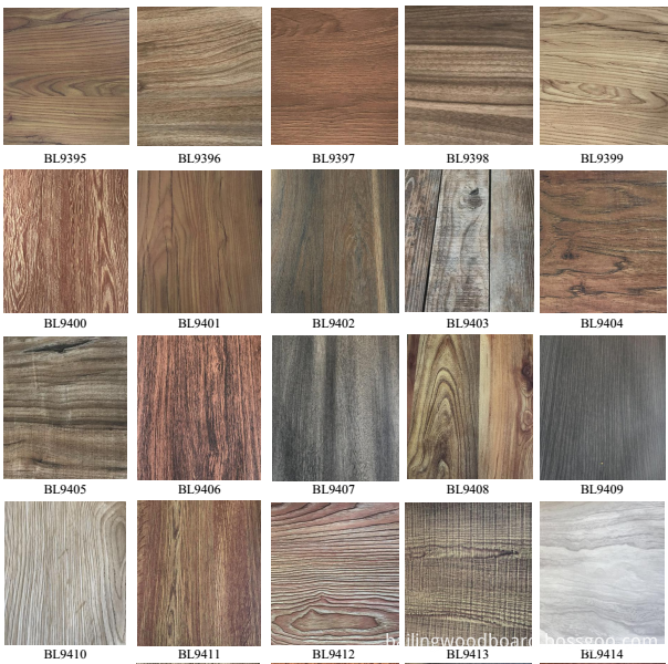 melamine wood color for MDF