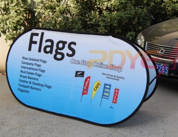 horizontal pop up banner