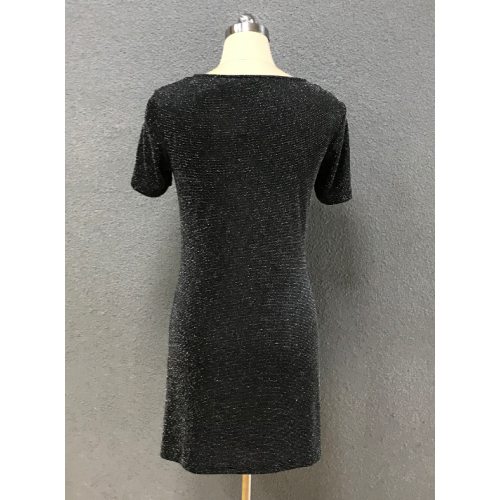 women's black slim dress