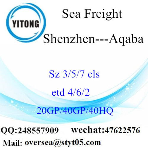 Shenzhen Port Sea Freight Shipping Para Aqaba