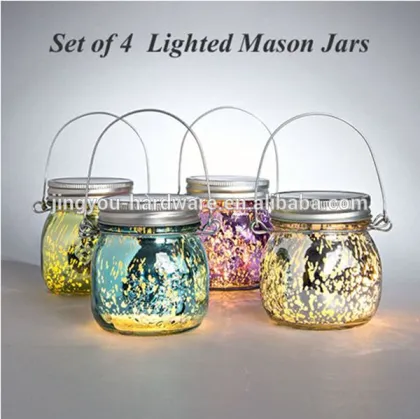 lighted mason jar