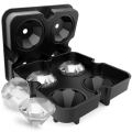 Partihandel Silikon Ice Cube Trays Diamond Ice Forms