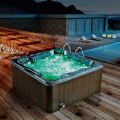 66 X 36 Alcove Bathtub Temperature Outdoor Spa Bathtub Solid Surface Hot Tub