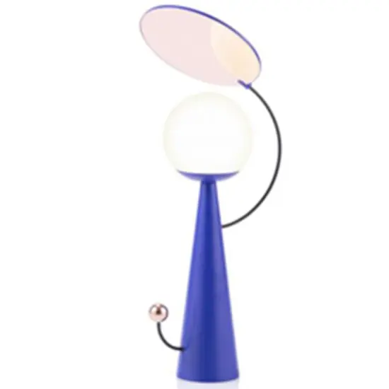 INSHINE Blue Rustic Style Table Lamp