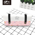 Custom flower life style PU leather pencil case & bag handbags multifunctional bag