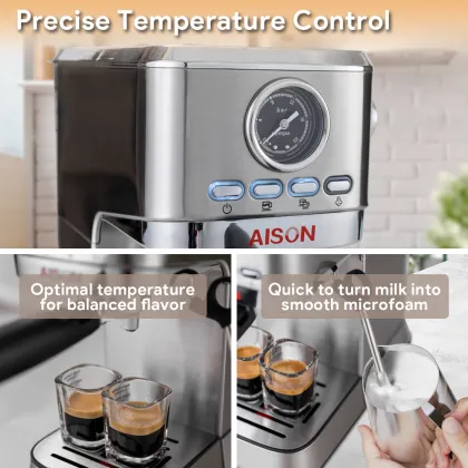 20 Bar Cappuccino Pump Coffee Espresso Machine - Household Italian Espresso Maker