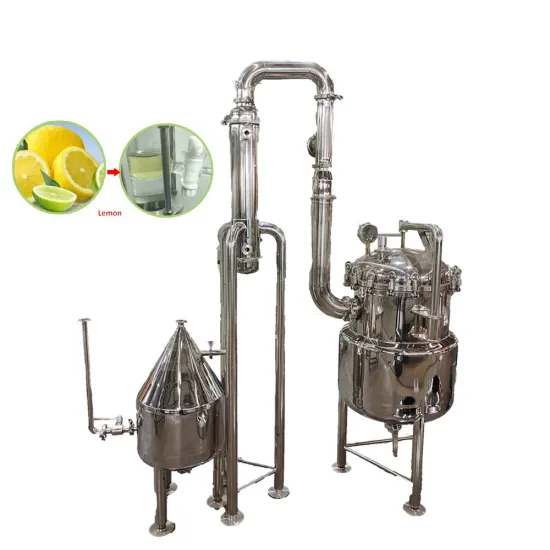 Industrial Lemongrass Oil Extraction Machine Distillation Water Rose Steam Distillation Equipment