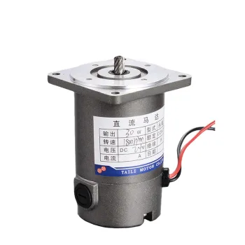 60mm DC Electric Gear Motor 12V-220V 6W-40W Permanent Magnet Brushed