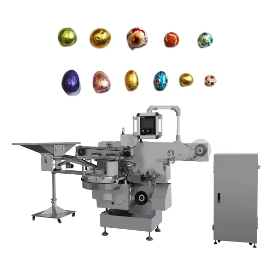 Automatic Coin Foil Chocolate Egg Packing Machine 300-500ppm