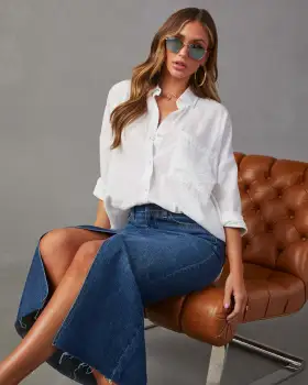 2024 Spring Summer Sexy Spicy Girl A-line Denim Skirt OEM