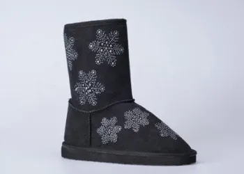 36# - 41# Micro Fiber Womens Winter Snow Boots With Snowflake Pattern