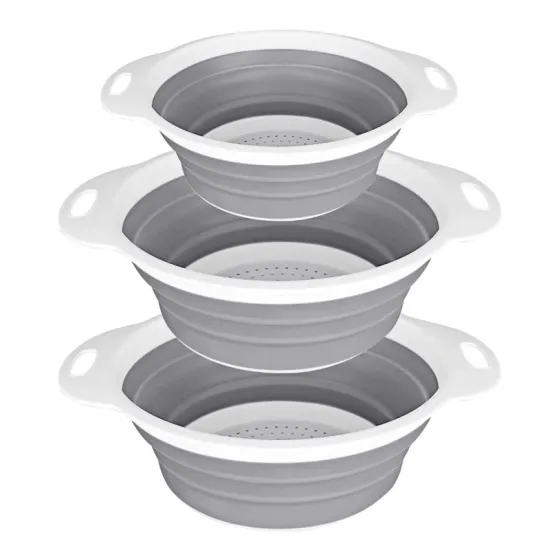 Collapsible Fruit, Vegetable, and Dishwashing Basket: Ideal for BBQs, Picnics, and Kitchen Use