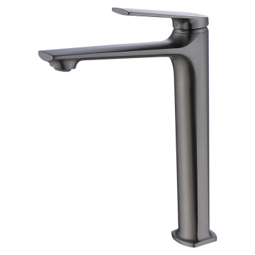 High Rise Grey Basin Mixer Tap