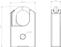 Lock bluetooth bluetooth esterno a resocontitura del lucchetto intelligente