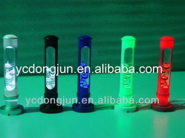 Glass Galileo Thermometer with light