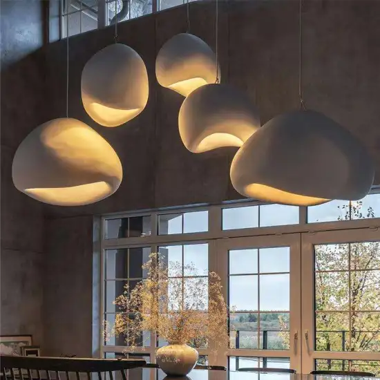 Modern Wabi Sabi LED Chandelier Pendant Lights for Living Room and Kitchen