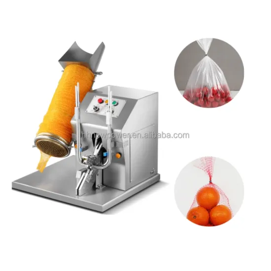 Electric Double Clipping Machine with Blade for Fruit and Vegetable Mesh Bag Casing