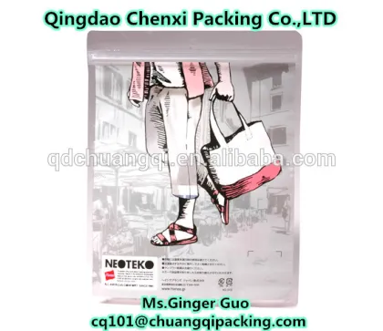 flexiloop handle china wholesale accept custom order clothing garment packaging bag pouch