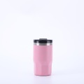 Double lid portable cold coffee cup