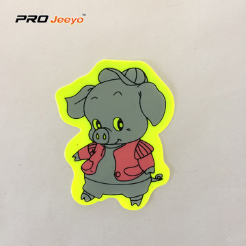 สติกเกอร์สะท้อนแสง Pvc สติกเกอร์รูปหมูสำหรับเด็ก