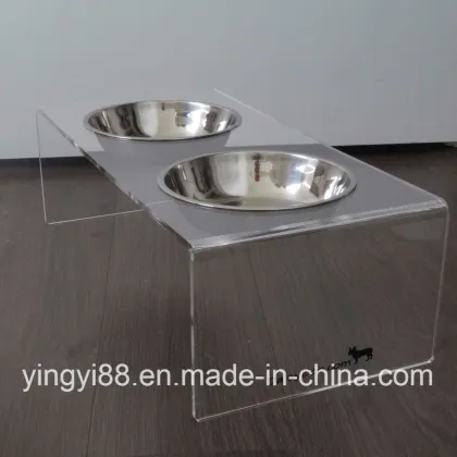 High Quality Acrylic Pet Bowls Feeders Shenzhen Manufacturer