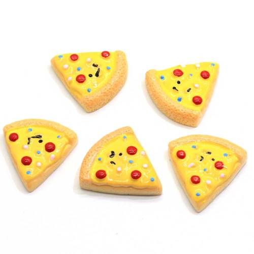 Perline in resina flatback a forma di pizza di alta qualità Scrapbook Decor Perline Charms Toy Ornamenti fai da te Bead Spacer