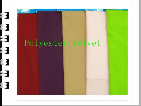100% soft polyester velvet fabric brushed velour