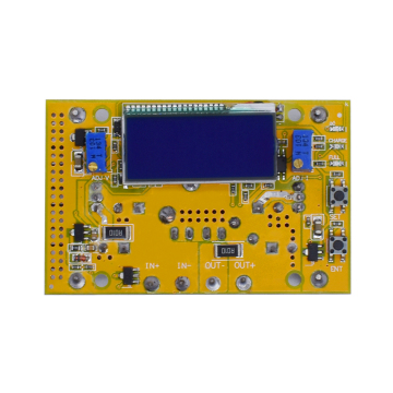 10A DC-DC Adjustable LCD Dual Display CC CV Step-down Power Supply Module with Short Circuit Protection