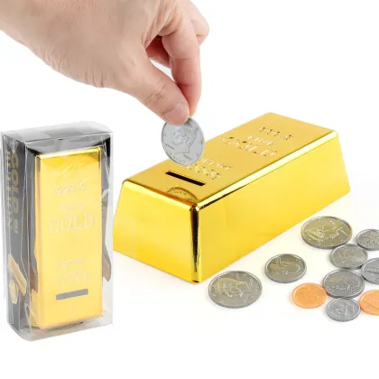 Plastic Piggy Bank for Gold Coins and Bullion