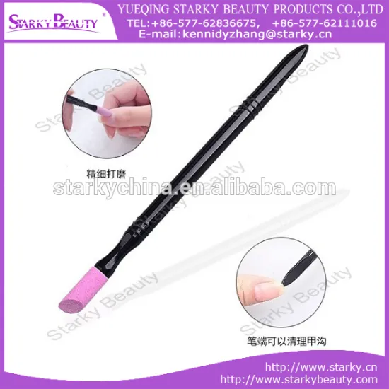 Nail care pumice stone cuticle pusher nail pen