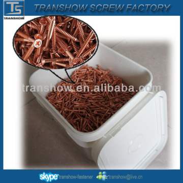 bucket packed hammer drive copper screws