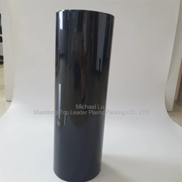 0.9mm glossy rigid black RPET sheet environmentally friendly