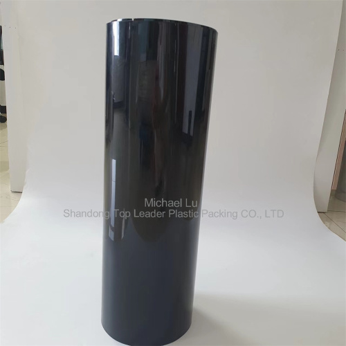 0.9mm glossy rigid black RPET sheet environmentally friendly