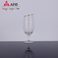 Bulk glassware gold rim crystal glass wholesale glass