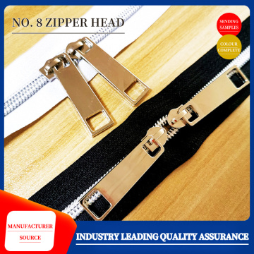 Smooth tent zipper head