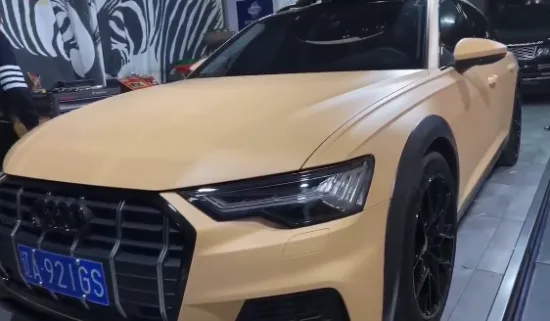 New arrival Ultimate Sandy Yellow car body film