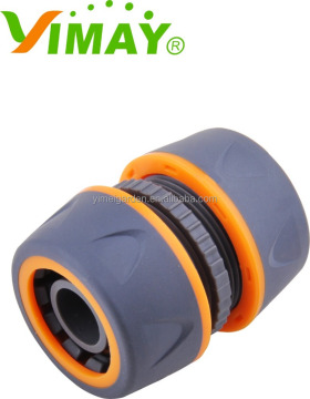 3/4 Inch Two Color Soft Coated 19mm Plastic Hose Repair Connector for Garden Watering