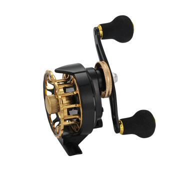 Orjd New Metal Ice Fishing Reels 6+1 Bearing - Left/Right Hand Handle for Ice Fly Fishing