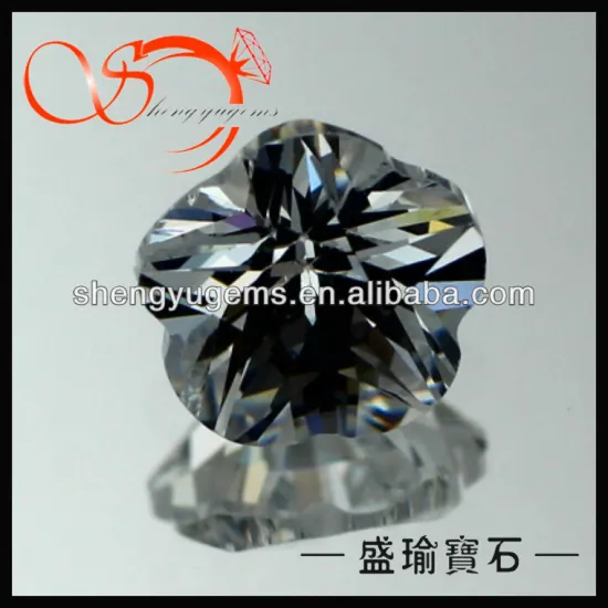 flower shape cz fancy cut gems stone use for bags clothes shoes