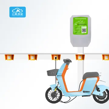 Centralized 10-Channel Charging Stations for Electric Bikes