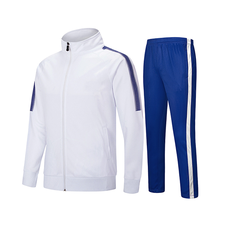 Sweatsuit Slim Gym Sportswear Training Plain Tracksuit