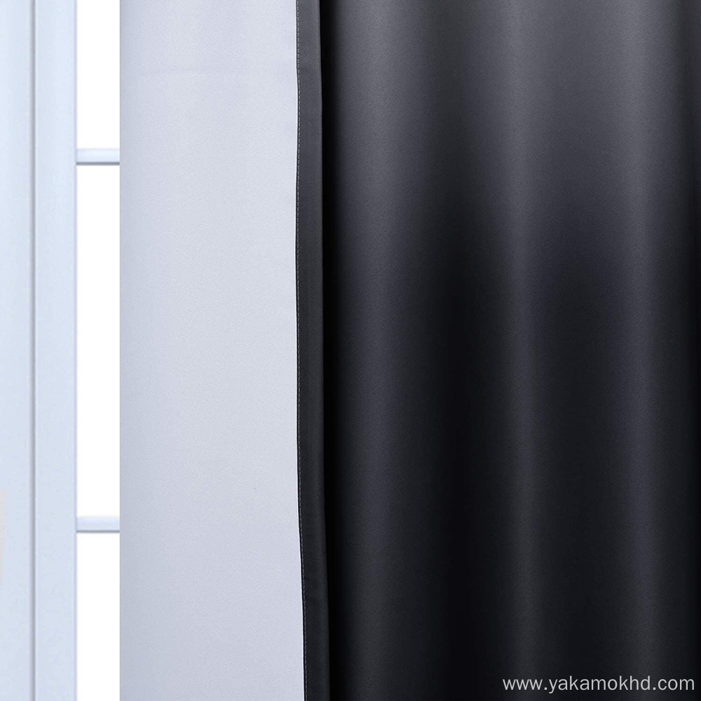 Black Ombre Curtains with Rod Pocket