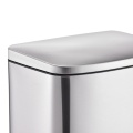 Poubelles rectangulaires en acier inoxydable