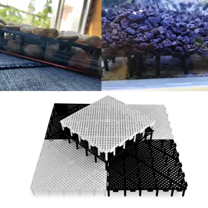 Fish Tank Bottom Filter Plate Grid Clapboard Partition Plastic Material